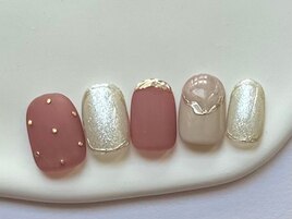 【kotone.n】ピンクマットネイル