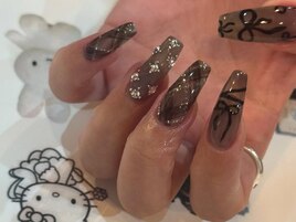 Yuna限定ビジューリボン透明感