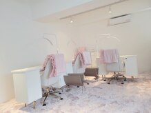 ミルキーウェイバイミーネイル 南堀江店(Milkyway by menail)の雰囲気（店内のインテリアがFrancfranc☆女の子がワクワクする居心地空間）