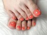 フットネイル★親指アート+ワンカラー (フットバス付) ¥6800