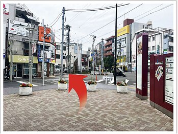 ルーツ 世田谷用賀院(Roots)/細い通りにお進みください。