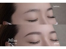ミラ(Mira)/眉ワックス×間引き