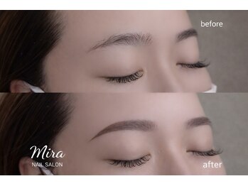 ミラ(Mira)/眉ワックス×間引き