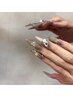 スカルプ＋ストーンアート4本付　¥12000