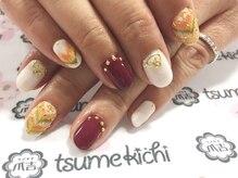 ネイルサロン 爪吉/配色とスタッズ使いがGOOD♪