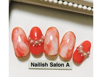 ネイリッシュサロン エー(Nailish Salon A)/2017/マーブルネイル