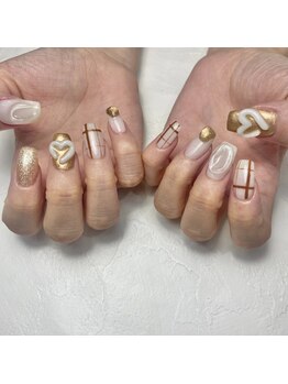 レイネイル レイエステティック 岐阜茜部店(RAY NAIL & RAY ESTHETIC)/ぷっくりハート
