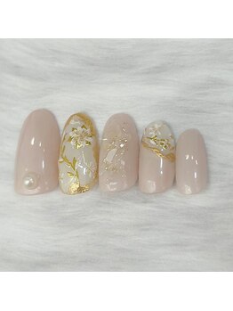 キュント(Qun’t)/くすみカラーゴールドフラワー