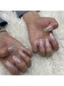 大人気！！長さ出しクロムパウダーネイル