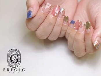 春カラー×フラワーネイル♪