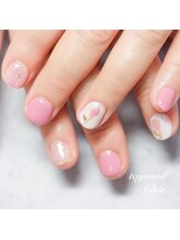 たゆ ネイル(たゆnail)/ピンクチューリップネイル