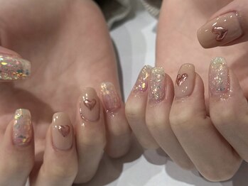 ミラーハートネイル