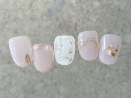 パールフラワーネイル
