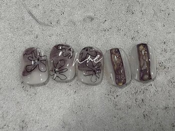 ムー(nue)/purple × flower