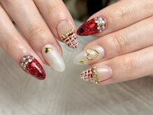 センスネイル 北千住店(Sense Nail)/キラキラストーンxボルドー