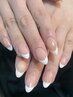 【大人オフィスネイル】シンプルグラデorフレンチ(ベース色追加なし)