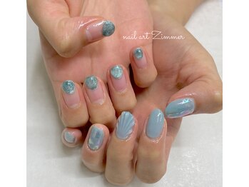 ネイルアート ジマー/クリアニュアンスと60minart