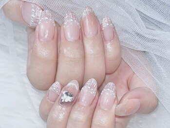 アネラ ネイルズ(Anela_nails)/ツイード×チーク/お持ち込み