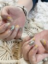 ミモザネイル　ボタニカルネイル