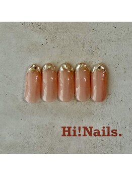 ハイネイルアンドラッシーズ(Hi! Nails&Lashes)/ガラスフレンチ