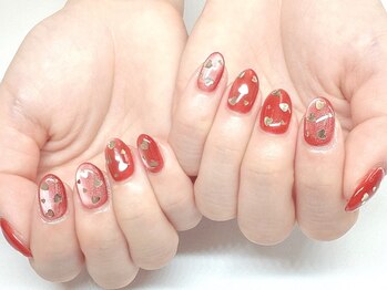 ハートホロネイル