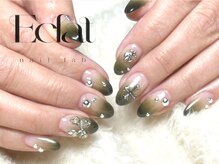 エクラ 大阪梅田(Eclat)/カーキグラデネイル＊大阪梅田