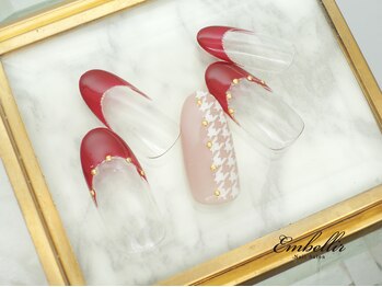 アンベリール 横浜店(Embellir)/(1079)千鳥格子ネイル