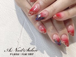 グラデ―ション×蝶