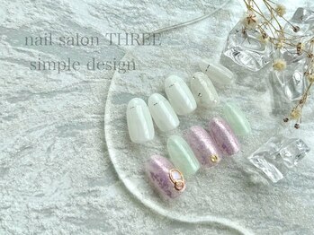 スリー(THREE)/【7月】シンプル定額デザイン