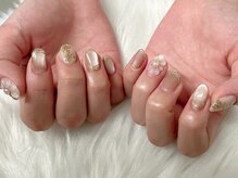 ソアラスネイル(Soaras Nail)/クリアフラワーネイル