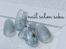 サク(saku)/フラワーネイル/定額ネイル