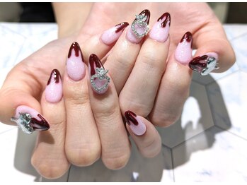 ネイルサロン グレイス(Grace)/【スカルプ】バレンタインネイル