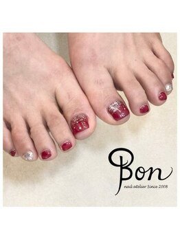 ネイルアトリエ ボン(nail atelier bon)/フットシェラックネイル