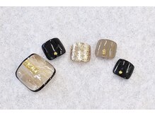 ネイルパキラ(nail pachira)/フットお洒落めニュアンス