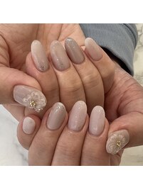 ぷっくりフラワーネイル