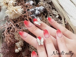 エアブラシ×バタフライ×グラデ