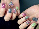 韓国ニュアンス個性派ネイル☆