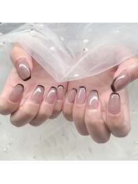 ボルドーフレンチネイル