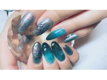 ネイルケアサロンエルミタージュ/2019 夏　スカルプネイル♪