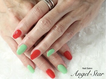 エンジェルスター(Angel Star)/ウキウキクリスマスカラーネイル