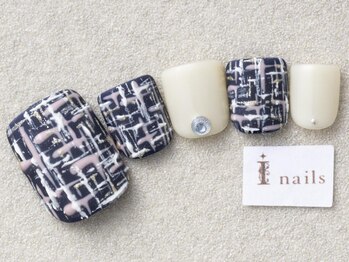 アイネイルズ 三宮店(I nails)/ツイードネイル￥8000