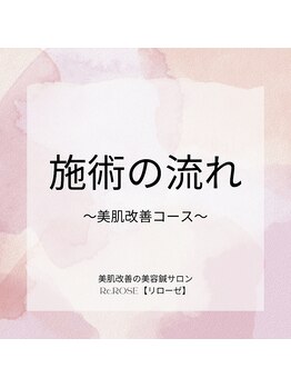 リローゼ(Re.ROSE)/美肌改善コースの流れ