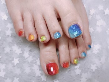 コチャメ ネイル アトリエ(Cochame nail atelier)/レインボーネイル
