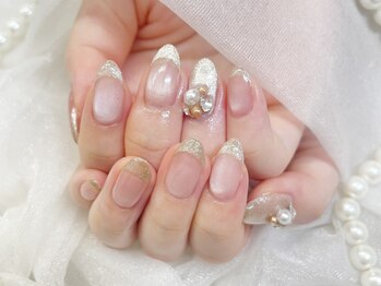 アルセア 上野御徒町店(Alcea)の写真/オンリーワンのデザインで"褒められネイル"☆シンプルアートコース☆可愛いネイルで毎日の気分を上げる♪