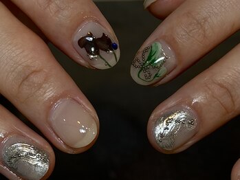 ヴィコ 四条烏丸店(vico)/【mifumi】手描きネイル