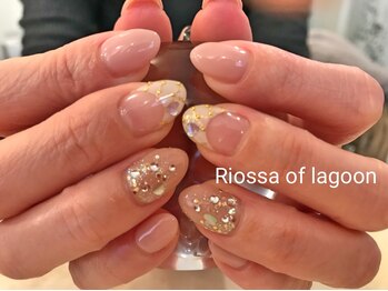 リオッサ オブ ラグーン(RIOSSA of Lagoon)/ハート×ミラーネイル