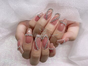 モルフォネイル(Morpho nail)/#冬ネイル#大人可愛いネイル
