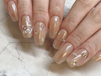 シキナ(shikina)/ホワイトミラー バラ ベージュ