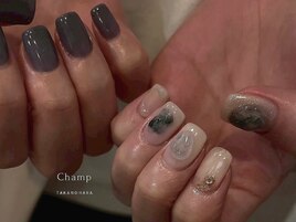 秋ブルージュニュアンス