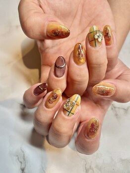 ビーメルシー 天満橋(bea.merci)/秋ネイル★ フィルインオフ